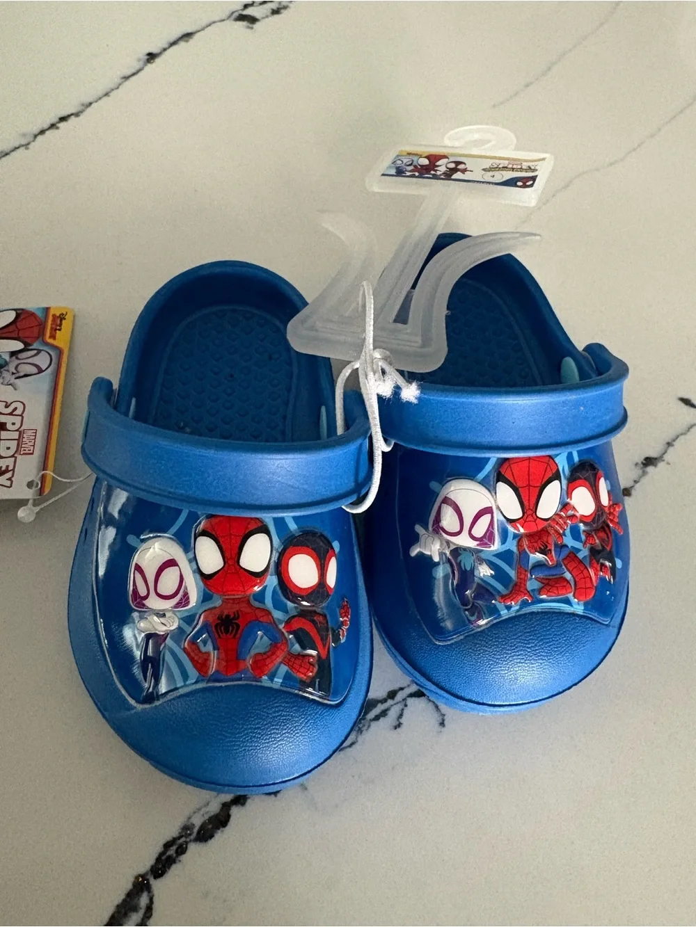 Disney Spider-Man Blue Kids Clogs with Character Graphics